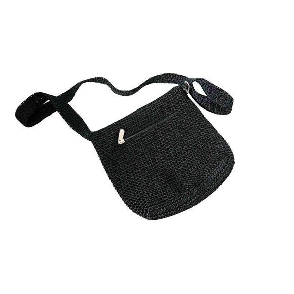 THE SAK Hand Crochet Crossbody Back Black - Picture 1 of 4